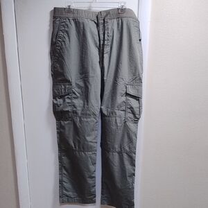 Women's Green Basic Classic Cargo Pants Sz L